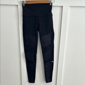 Alo Yoga Black MOTO Leggings